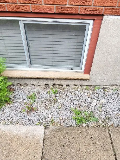 Completed exterior waterproofing project in Bradford near Newmarket